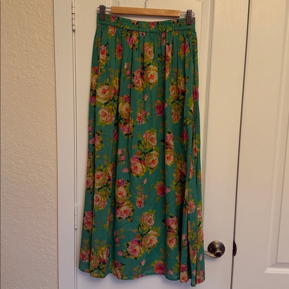 J. Crew Floral Sheer cotton voile skirt in rose garden Maxi Skirt - Picture 5 of 7